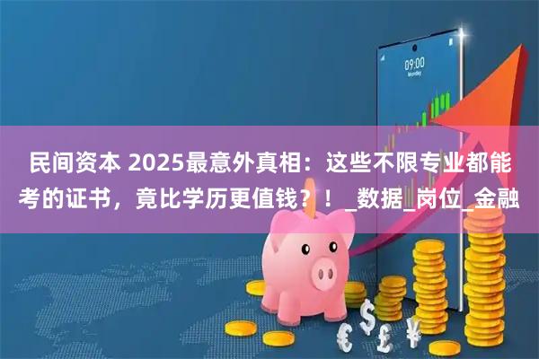 民间资本 2025最意外真相：这些不限专业都能考的证书，竟比学历更值钱？！_数据_岗位_金融