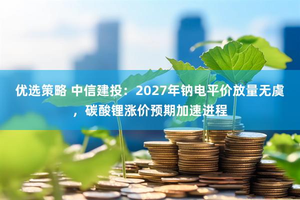 优选策略 中信建投：2027年钠电平价放量无虞，碳酸锂涨价预期加速进程